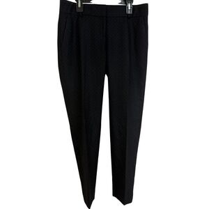 Ann Taylor Black Pin Dot‎ Straight Leg Dress Pants Size 0 Petite Office
